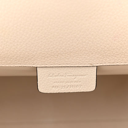 Salvatore Ferragamo Calfskin Large Studio Bag Bone 7 of 16