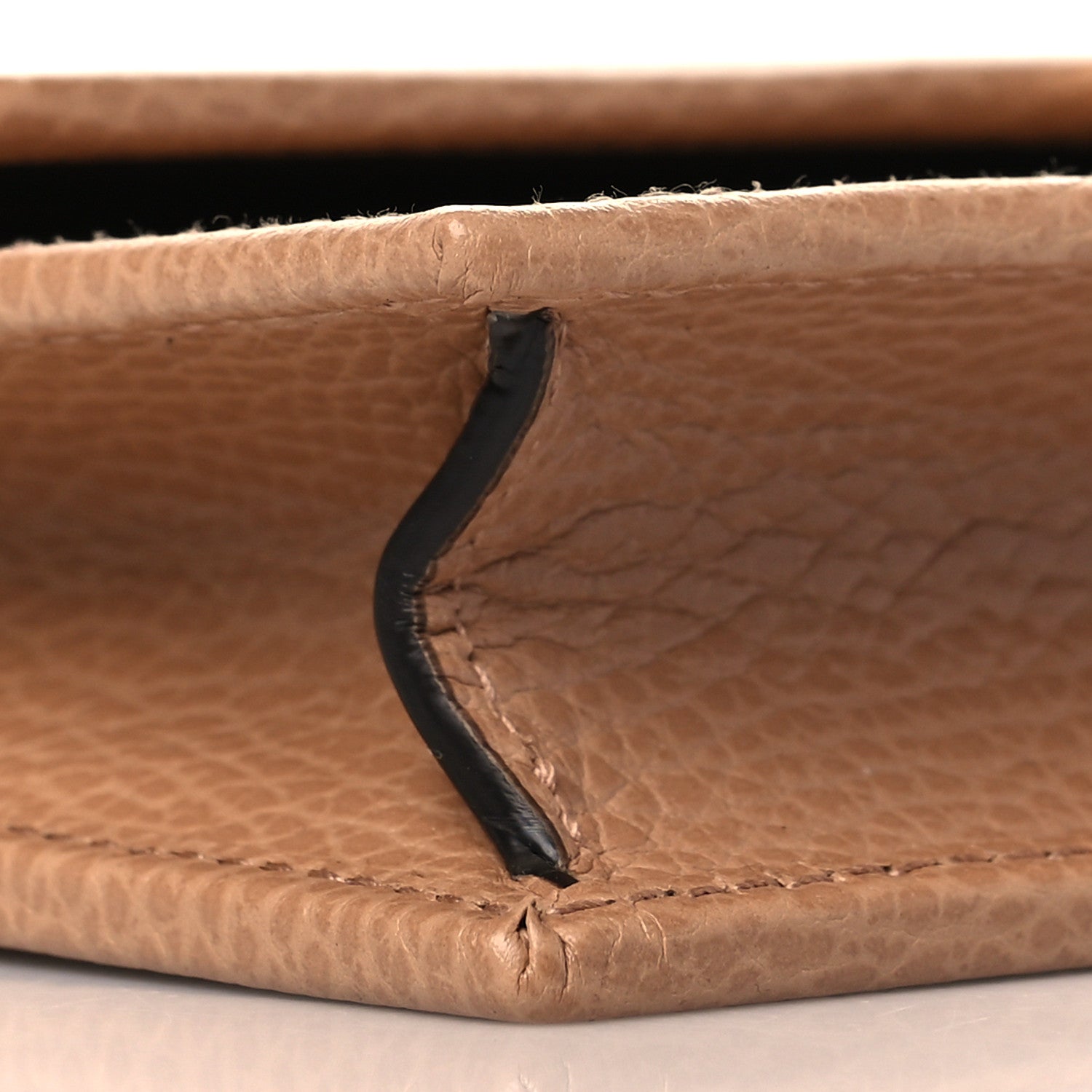 Gucci Dollar Calfskin Interlocking G Chain Wallet Camelia 8 of 10