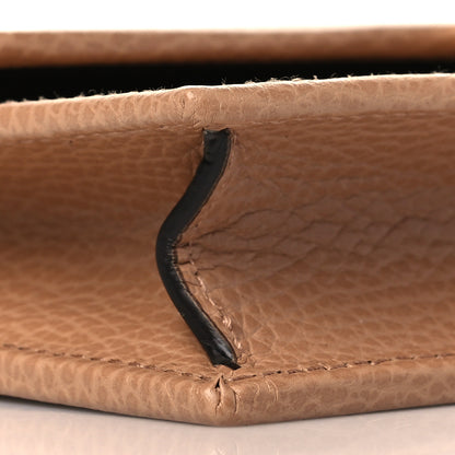 Gucci Dollar Calfskin Interlocking G Chain Wallet Camelia 8 of 10