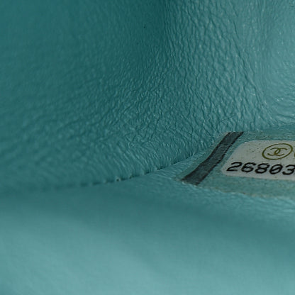 Chanel Caviar Quilted Medium Double Flap Light Blue 6 of 10