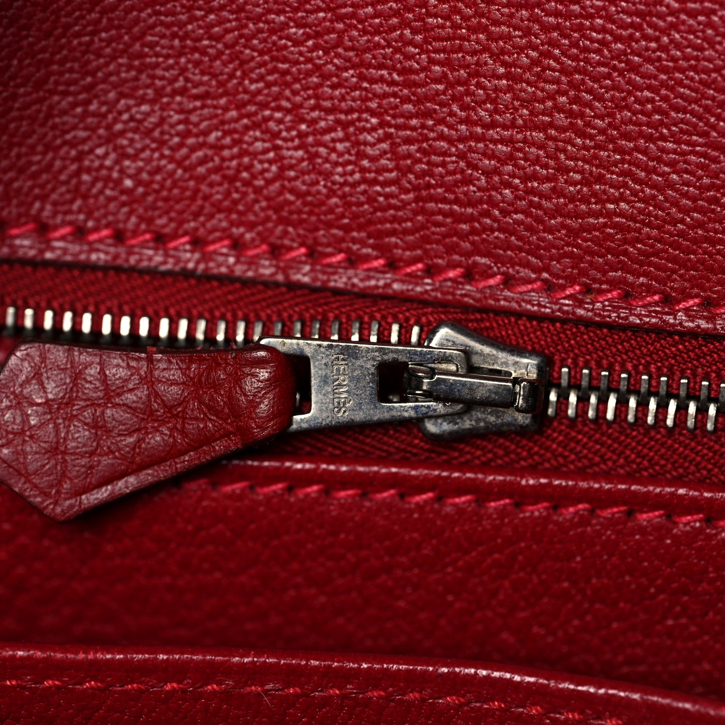Taurillon Clemence Birkin 30 Rouge Vif