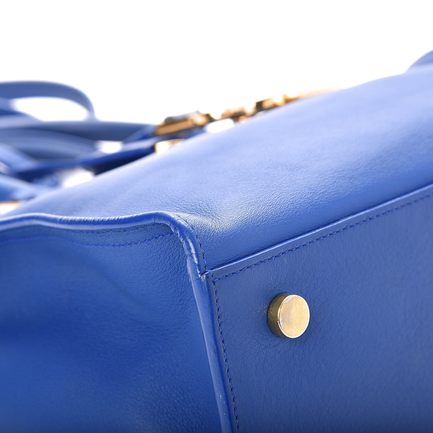 Calfskin Monogram Baby Cabas Blue Majorelle