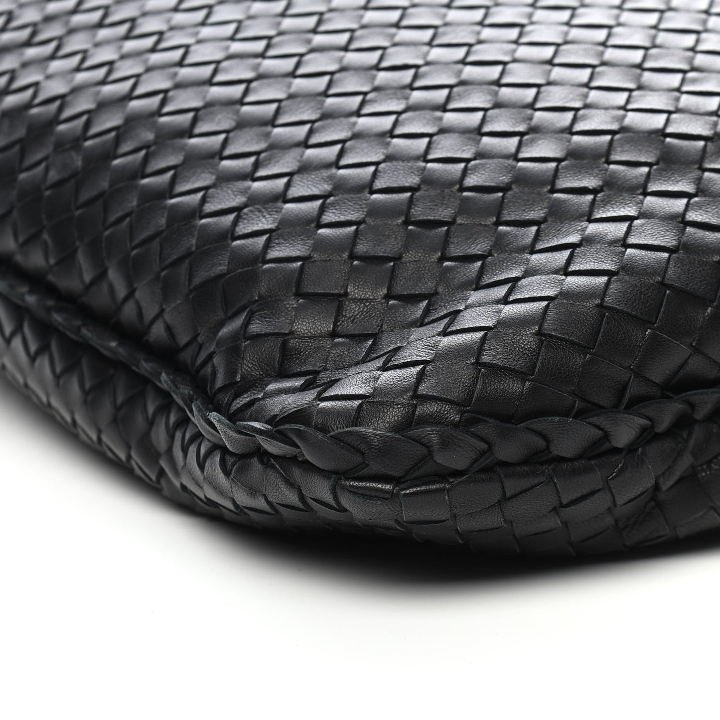 Nappa Intrecciato Large Veneta Hobo Black