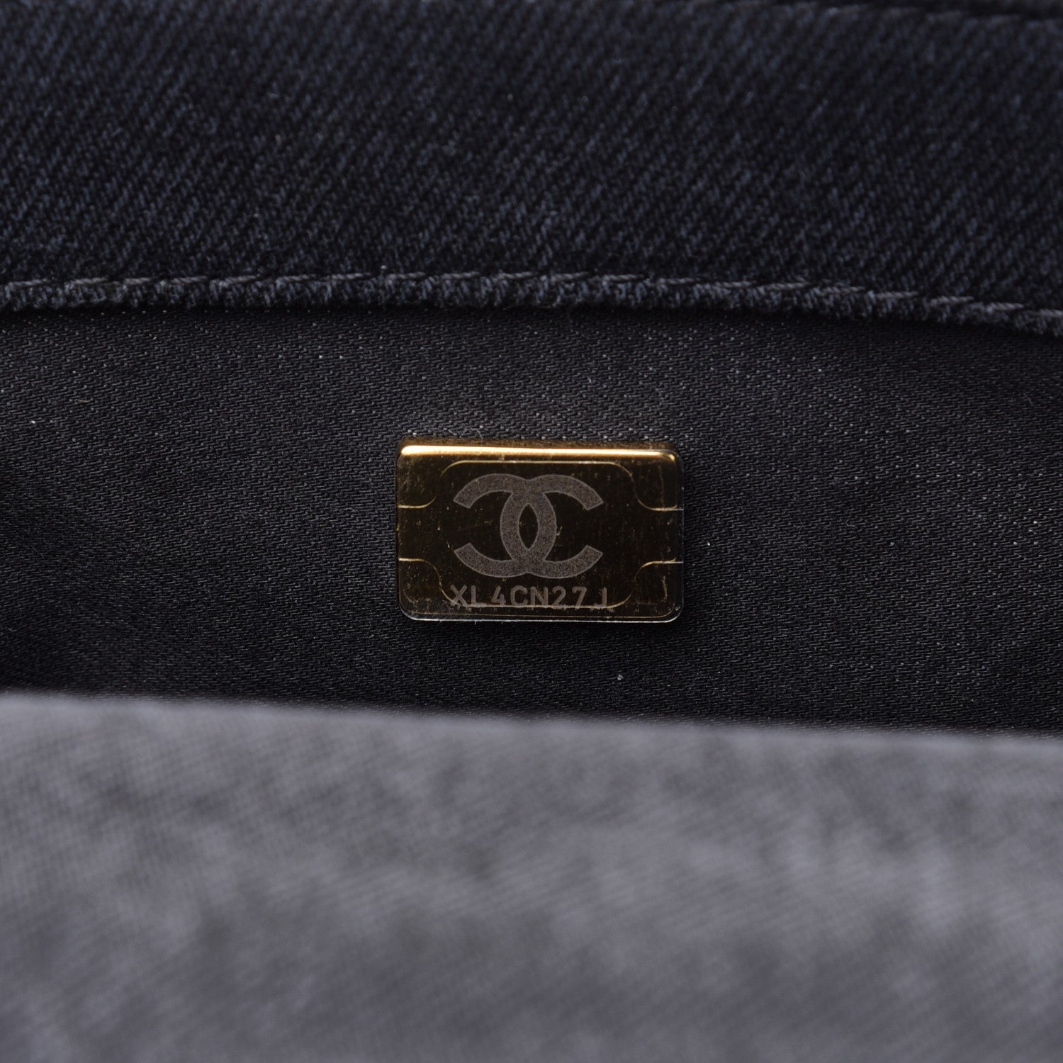 Chanel Denim Quilted Denim Mood Mini Rectangular Flap Black Multicolor 7 of 13