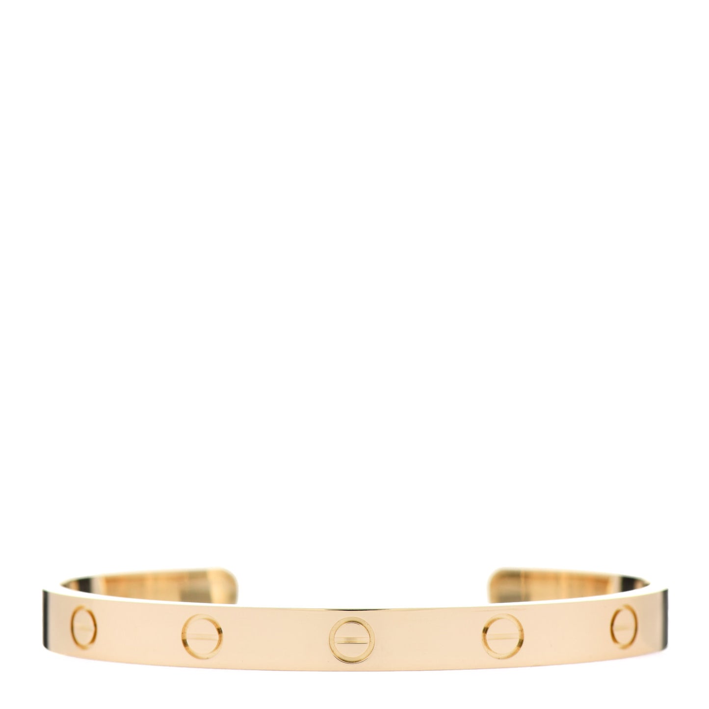 18K Yellow Gold LOVE Cuff Bracelet 18