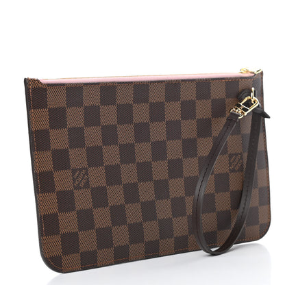 Louis Vuitton Damier Ebene Neverfull MM GM Pochette Rose Ballerine 3 of 7