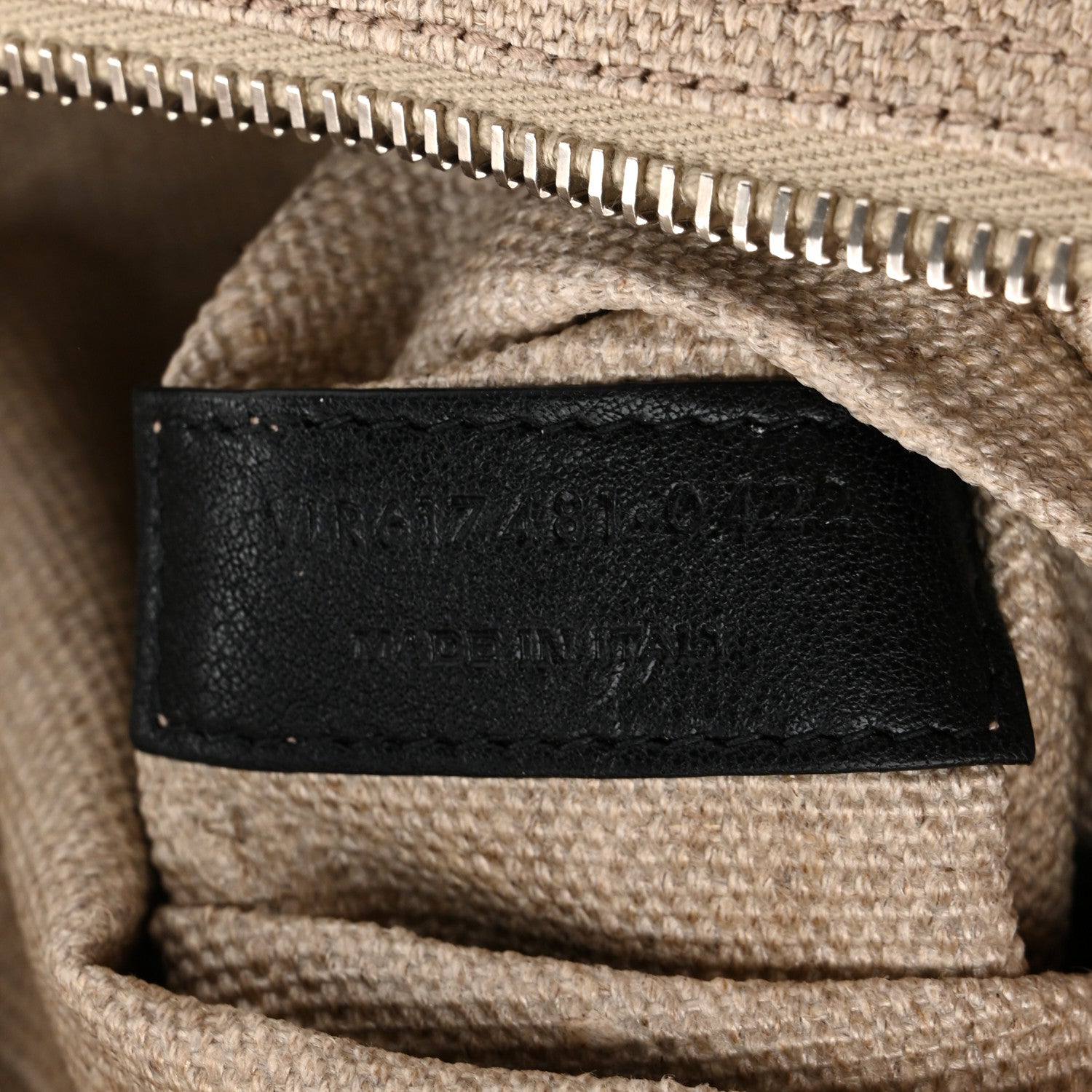 Saint Laurent Linen Calfskin Small Rive Gauche Tote Optic White 7 of 10
