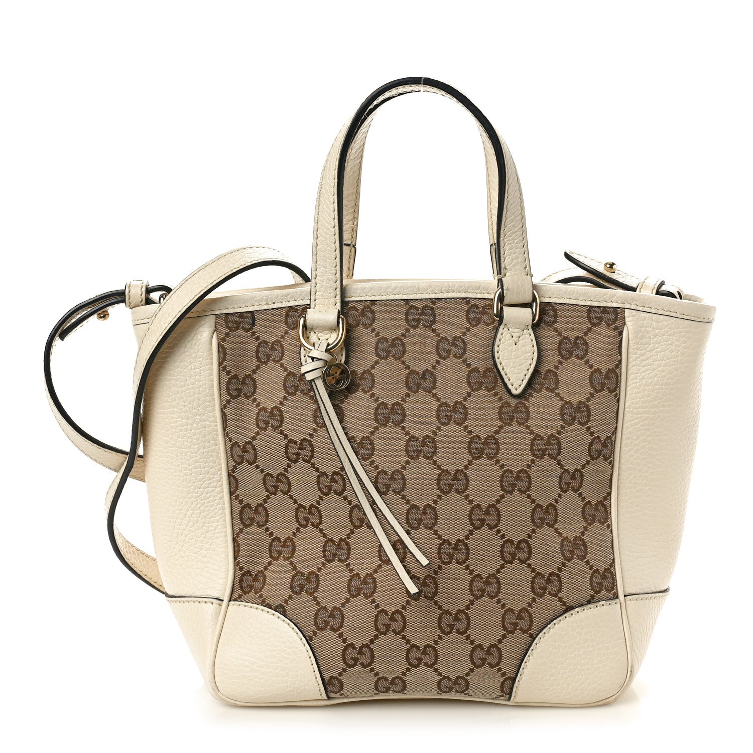 Gucci Monogram Small Bree Tote Beige White 1 of 10