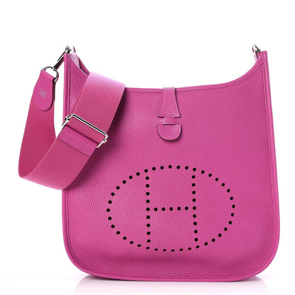 Hermes Taurillon Clemence Evelyne III PM Magnolia 1 of 7