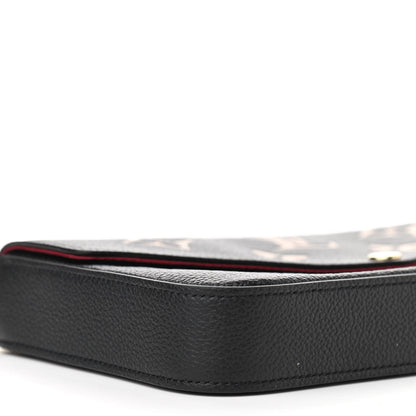 Louis Vuitton Empreinte Monogram Giant Felicie Pochette Black Beige 9 of 11