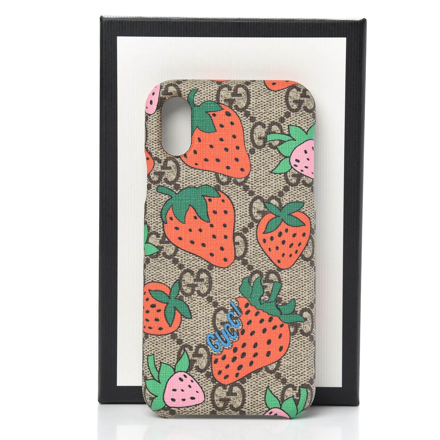 Gucci GG Supreme Monogram Strawberry iPhone X/XS Case 7 of 7