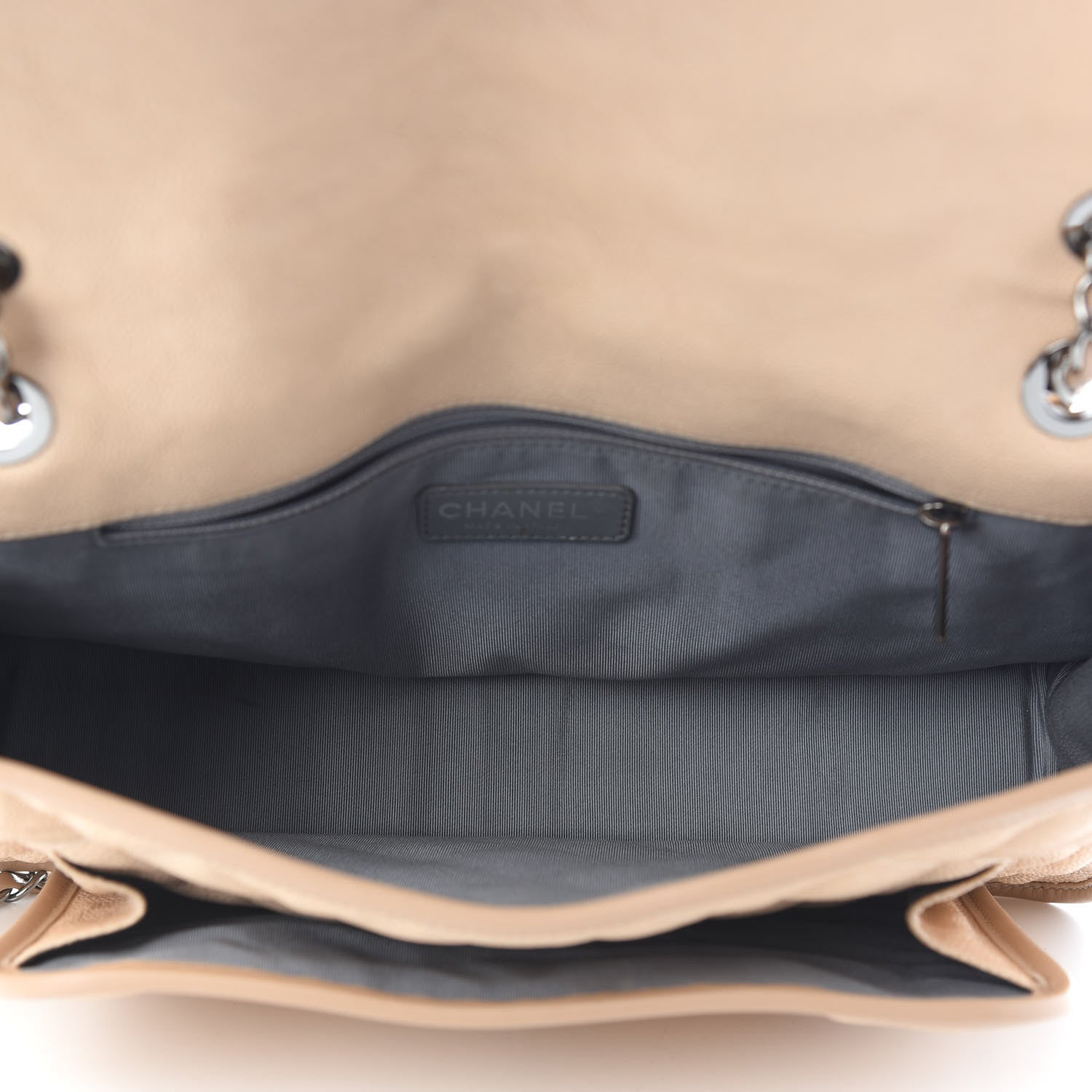 Chanel Caviar Quilted Large French Riviera Flap Beige 4 of 8