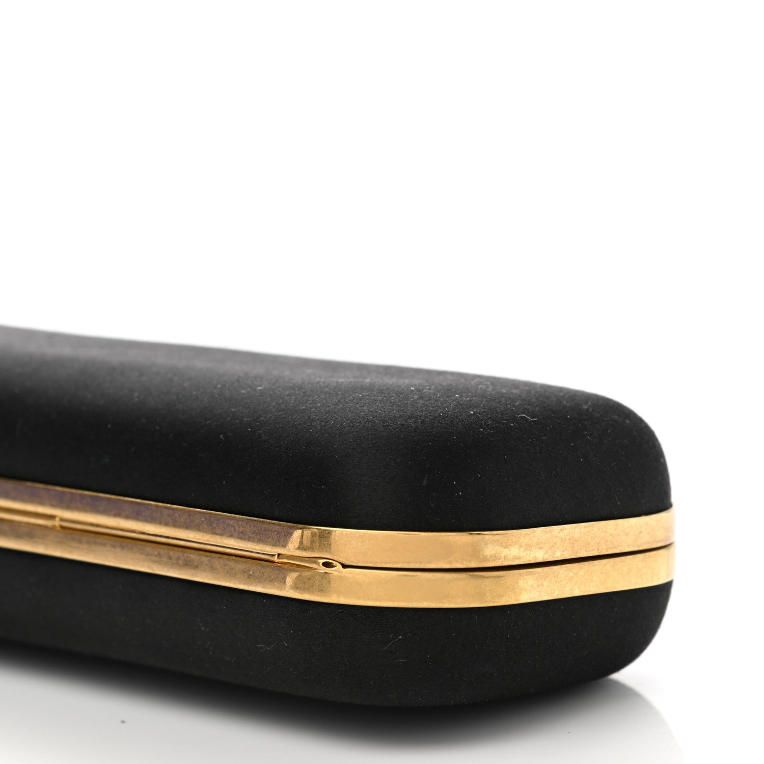 Alexander McQueen Satin Skull Knuckle Duster Box Clutch Black 12 of 13