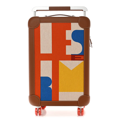 Hermes Canvas Taurillon Regate RMS Rolling Trolley Luggage Multicolor 1 of 13