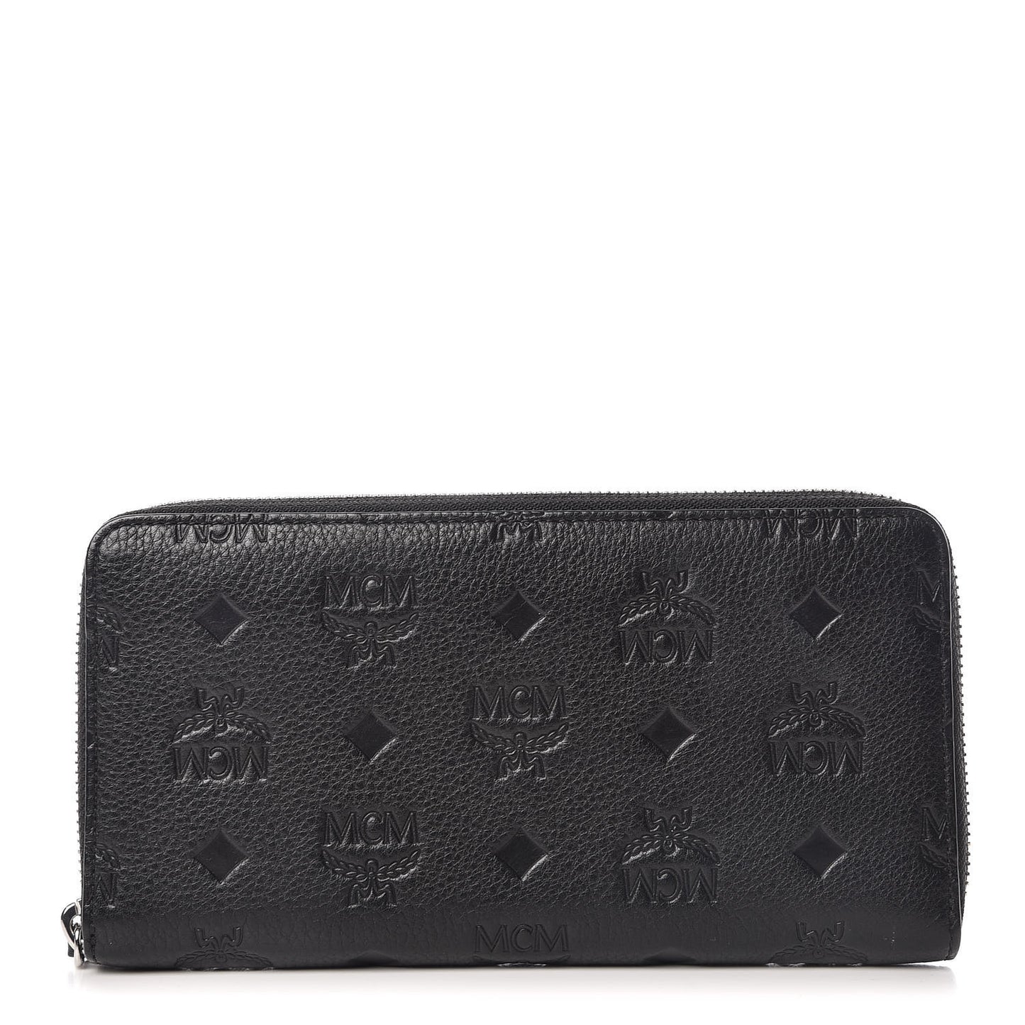 Calfskin Ottomar Monogram Klara Zip Wallet Black
