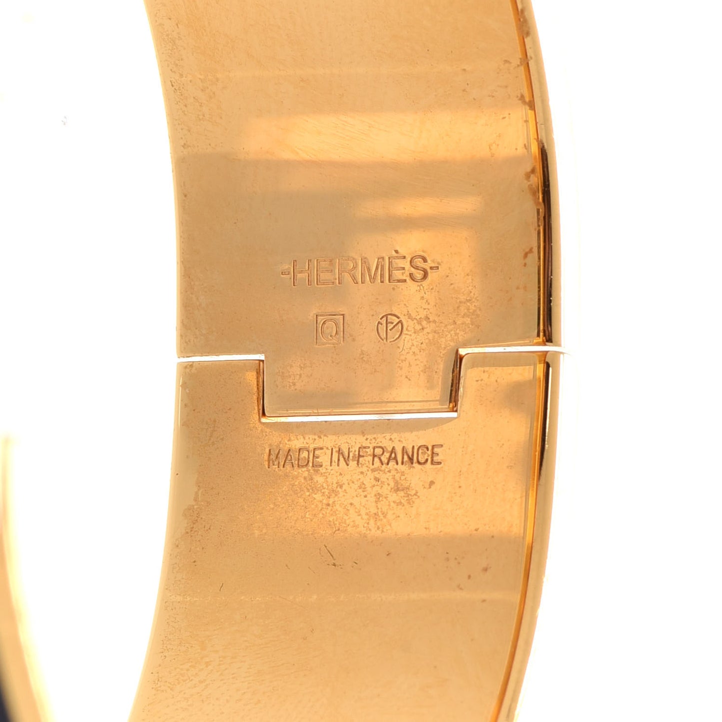 Enamel Wide Clic Clac H Bracelet PM Bleu Indigo
