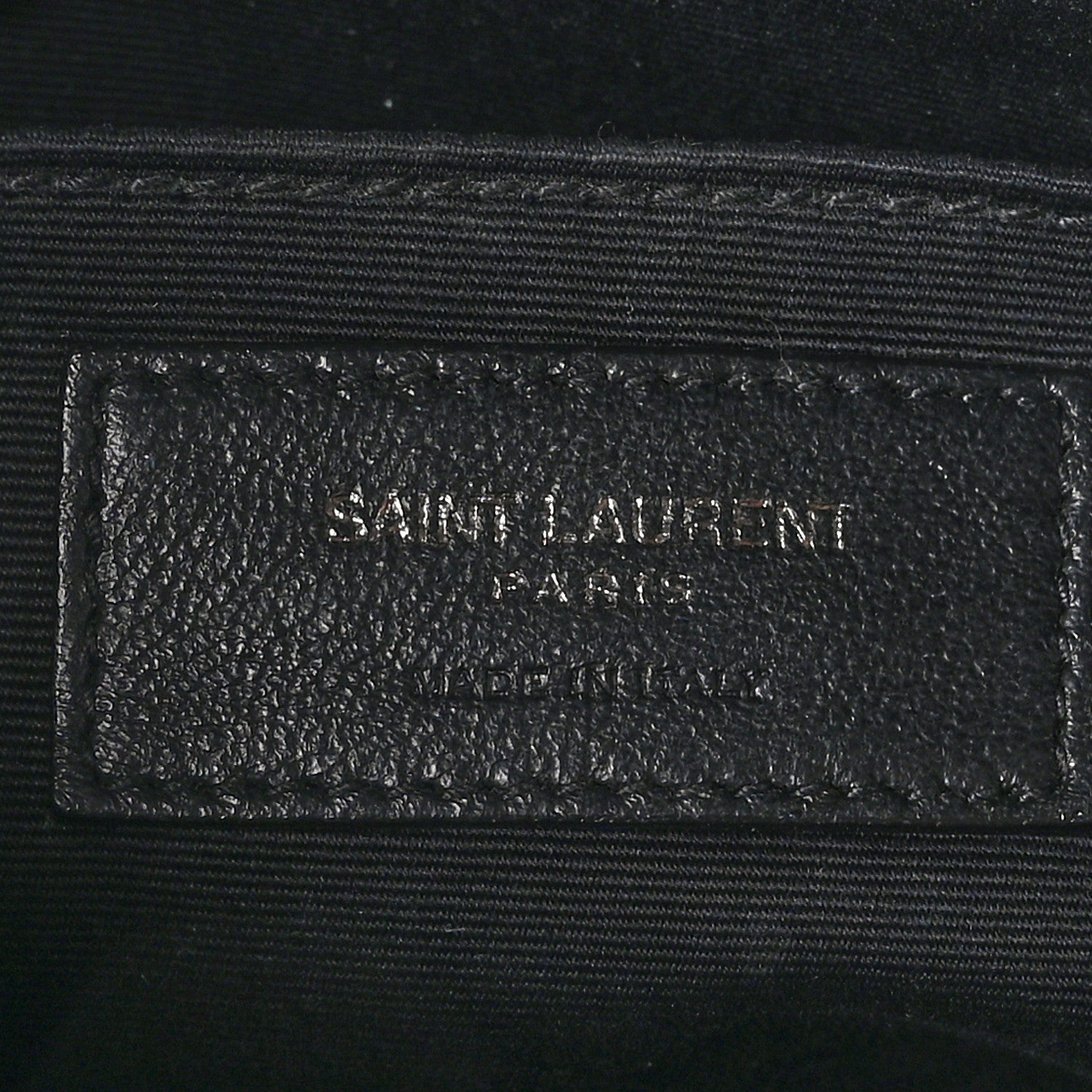 Saint Laurent Calfskin Matelasse Monogram Monochrome Lou Camera Bag Black 7 of 9