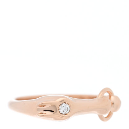 Hermes 18K Rose Gold Diamond TPM Galop Ring 51 5.75 3 of 6