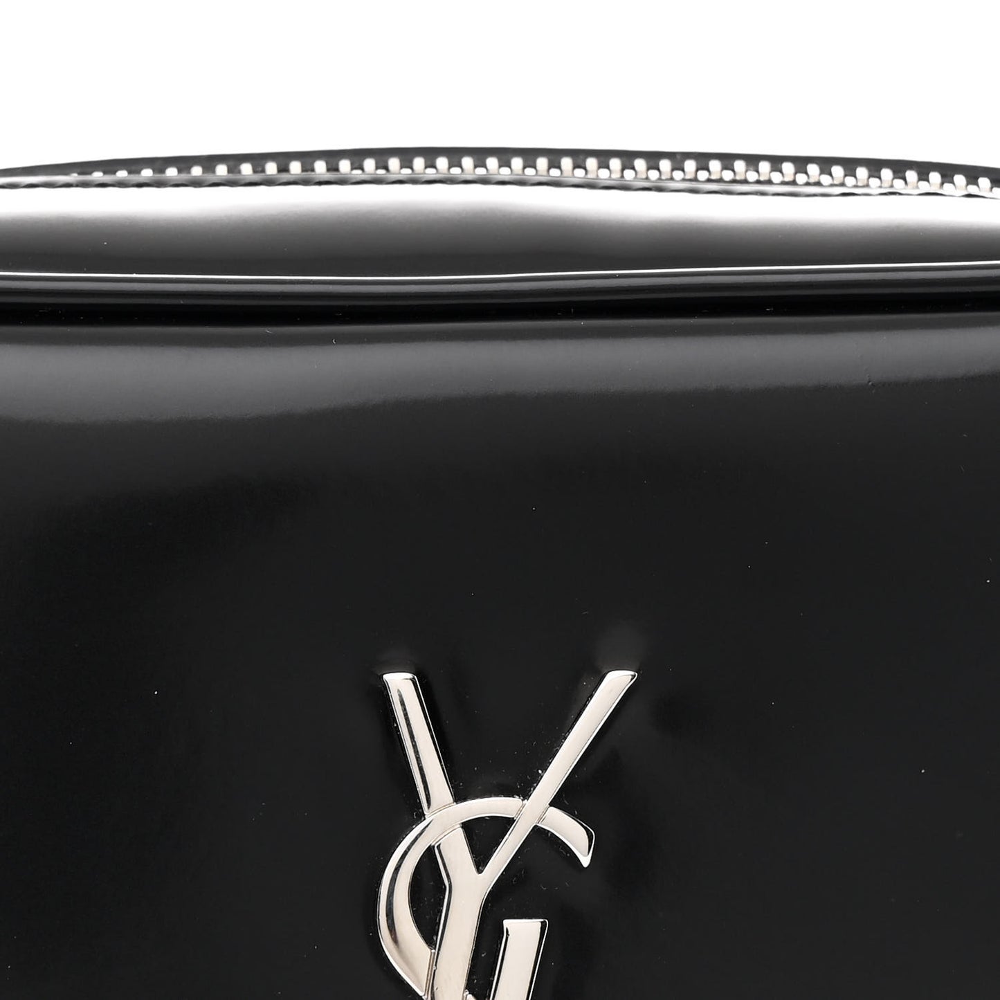 Shiny Calfskin Monogram Mini Lou Camera Bag Black