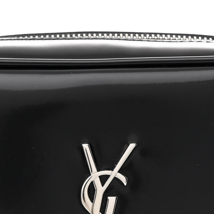 Saint Laurent Shiny Calfskin Monogram Mini Lou Camera Bag Black 8 of 11