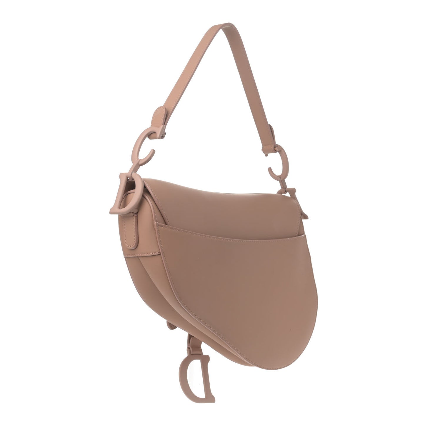 Ultra Matte Calfskin Saddle Bag Blush
