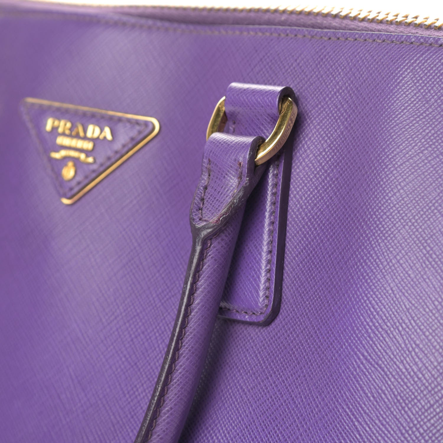 Prada Saffiano Lux Large Promenade Tote Viola 15 of 16