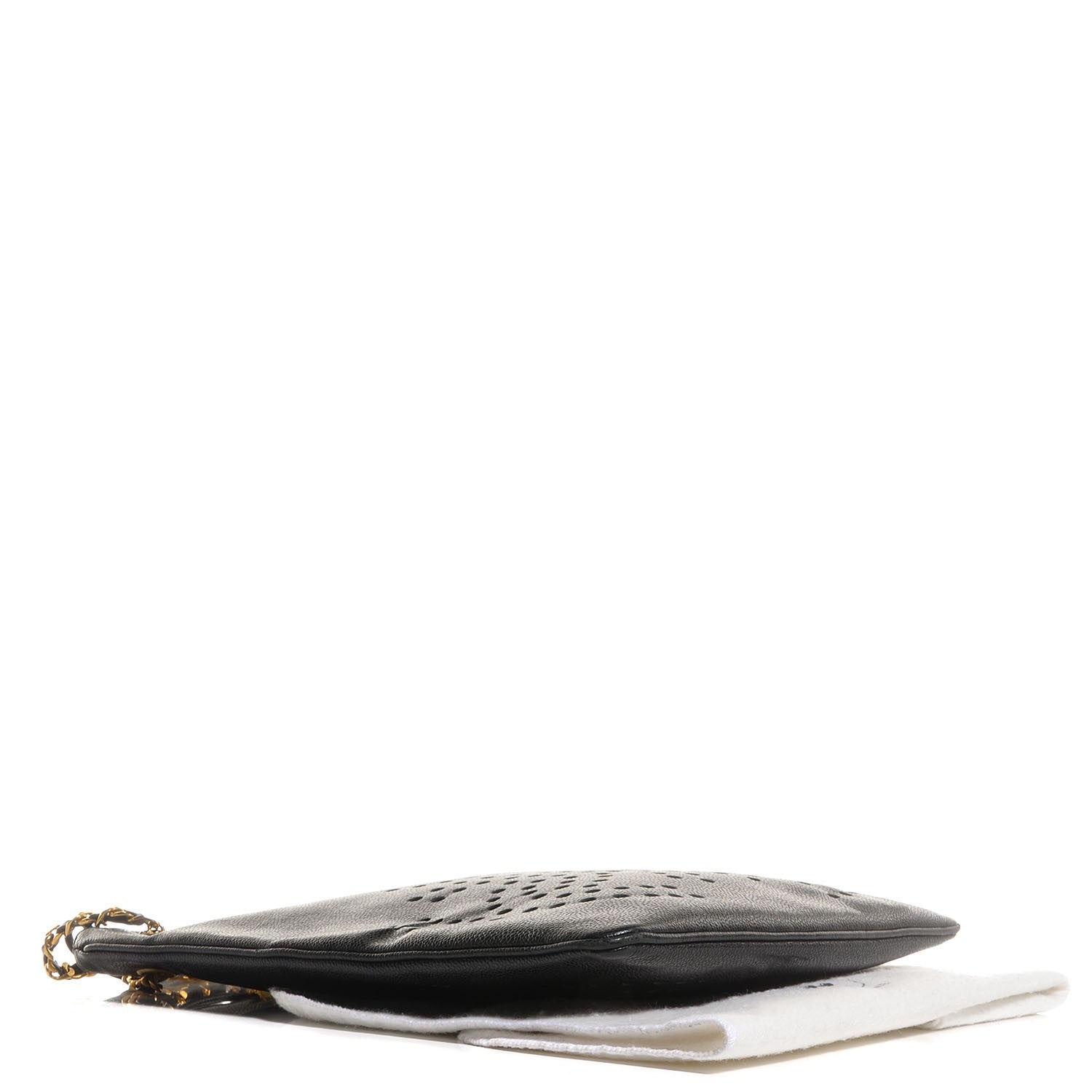 Chanel Caviar Perforated CC Shoulder Bag Black 3 of 8