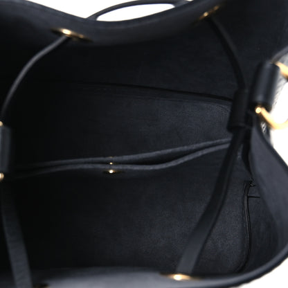 Louis Vuitton Calfskin Nanogram Embossed Neonoe BB Black 5 of 10