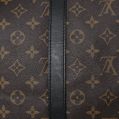 Louis Vuitton Monogram Macassar Keepall Bandouliere 55 19 of 24