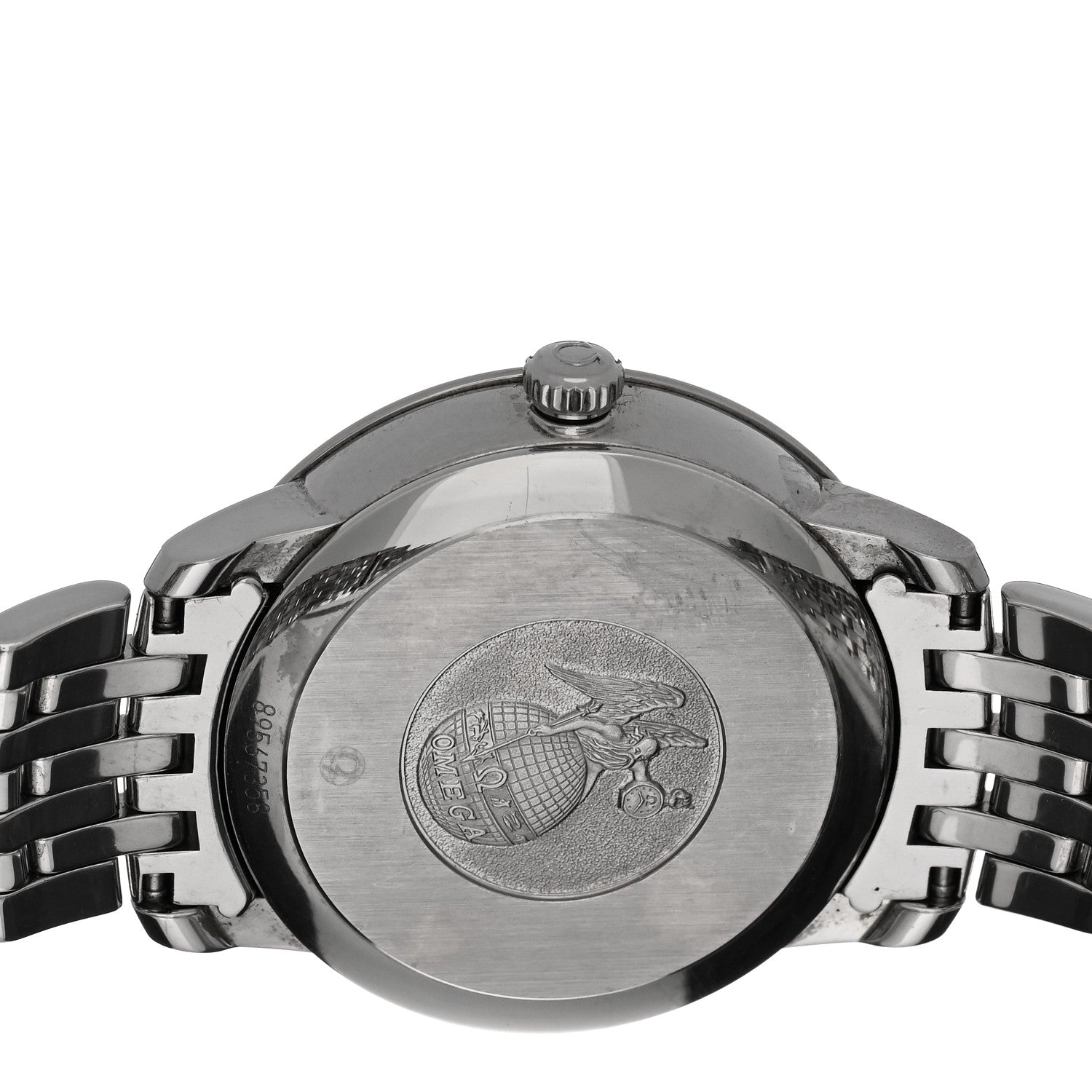 Omega Stainless Steel Diamond Blue Mother of Pearl 33mm De Ville Prestige Automatic Watch 424.10.33.20.57.001 4 of 5