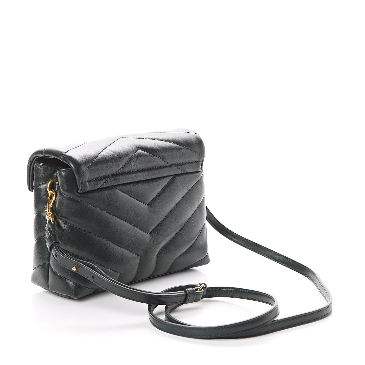 Calfskin Y Quilted Monogram Toy Loulou Crossbody Bag Asphalt