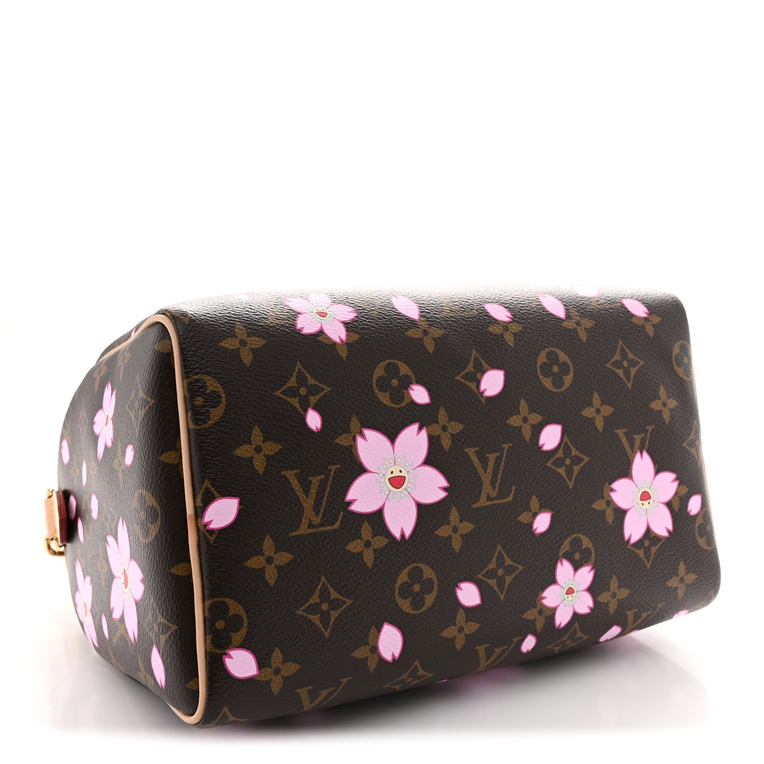 Louis Vuitton LV X TM Monogram Cherry Blossom Speedy Bandouliere 25 Sakura Brown 4 of 11