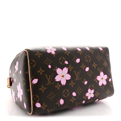 Louis Vuitton LV X TM Monogram Cherry Blossom Speedy Bandouliere 25 Sakura Brown 4 of 11
