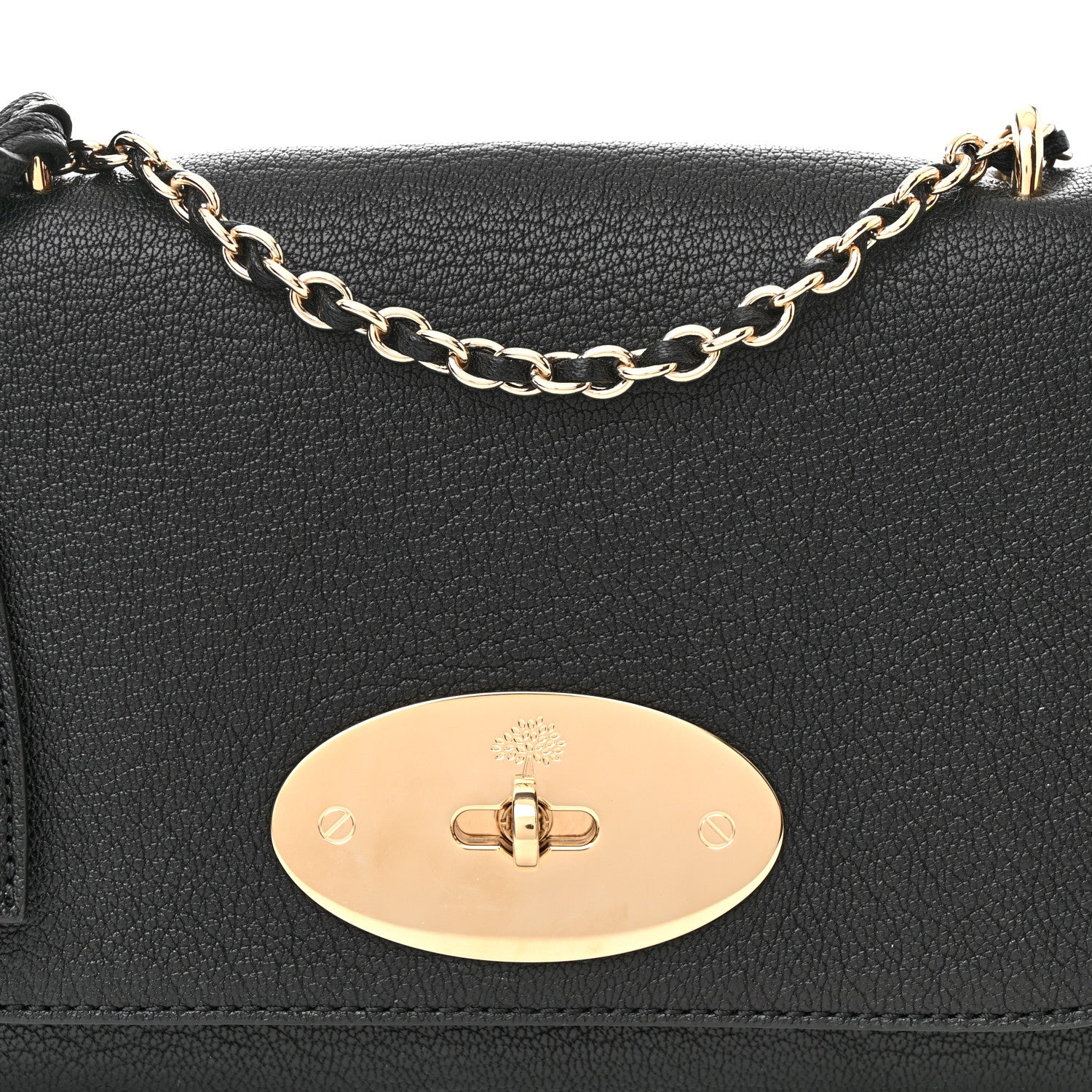 Mulberry Glossy Goatskin Small Lily Flap Black 8 of 10
