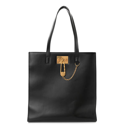 Versace Calfskin Tribute Tote Black 1 of 14