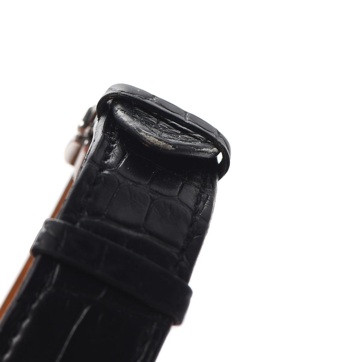 Stainless Steel Alligator 41mm Arceau Automatic Watch Noir