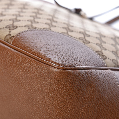 Gucci Monogram Medium Bree Zippered Tote Beige Tabacco 12 of 14