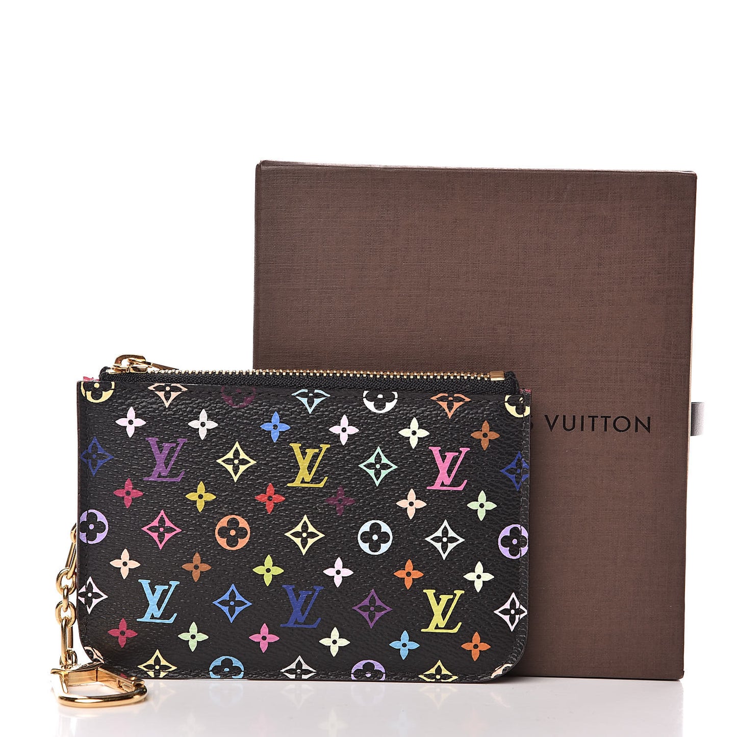Monogram Multicolor Key Pouch Black Grenade