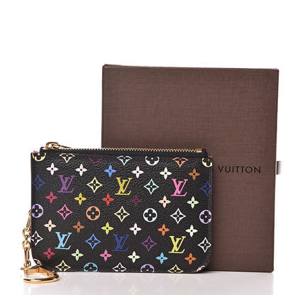 Louis Vuitton Monogram Multicolor Key Pouch Black Grenade 8 of 8