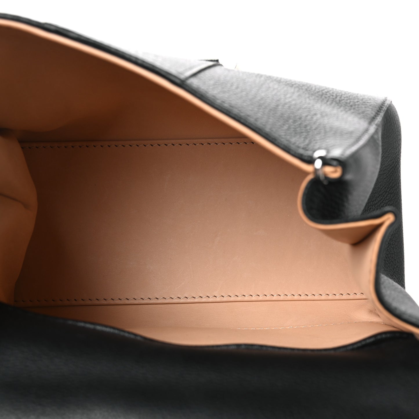 Grained Calfskin Mini Brillant Satchel Black