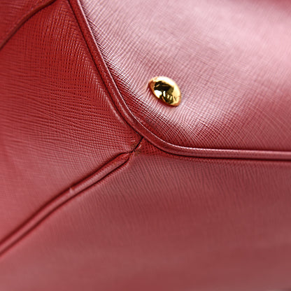Prada Saffiano Lux Medium Tote Fuoco 14 of 16