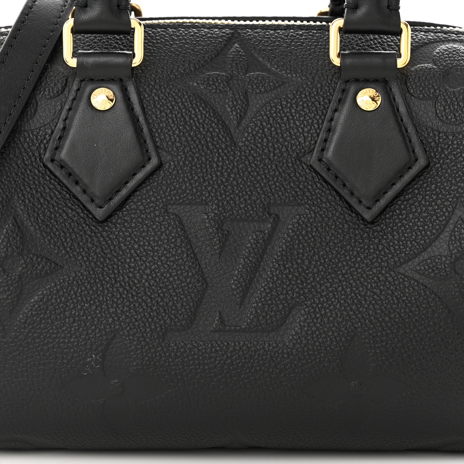Louis Vuitton Empreinte Monogram Giant Speedy Bandouliere 20 Black 7 of 10