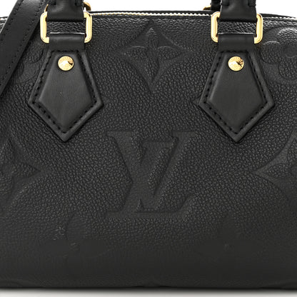 Louis Vuitton Empreinte Monogram Giant Speedy Bandouliere 20 Black 7 of 10