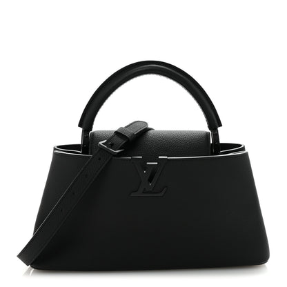 Louis Vuitton Taurillon Capucines East West MM Matte Black 1 of 9