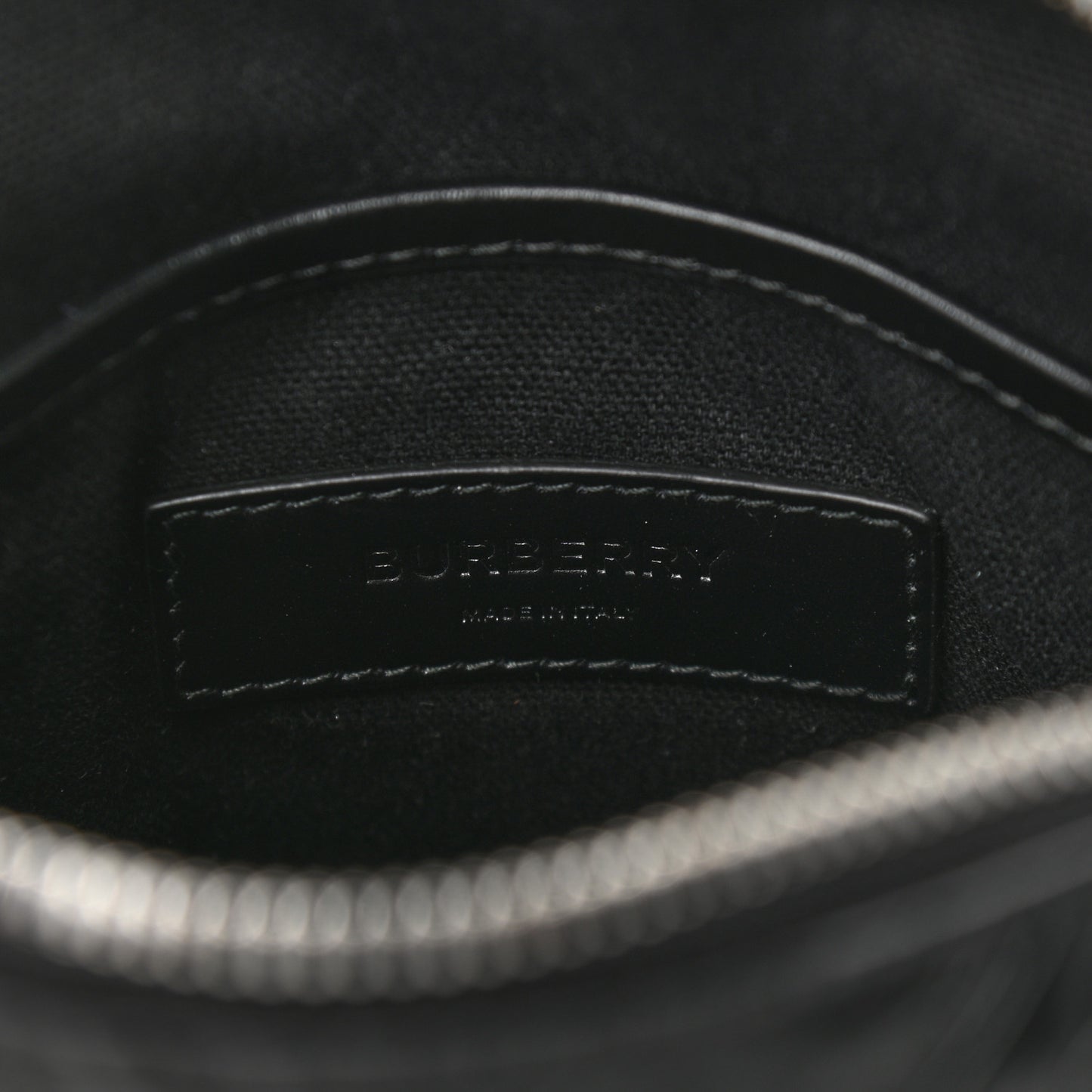 Calfskin Embossed TB Freddie Crossbody Bag Black