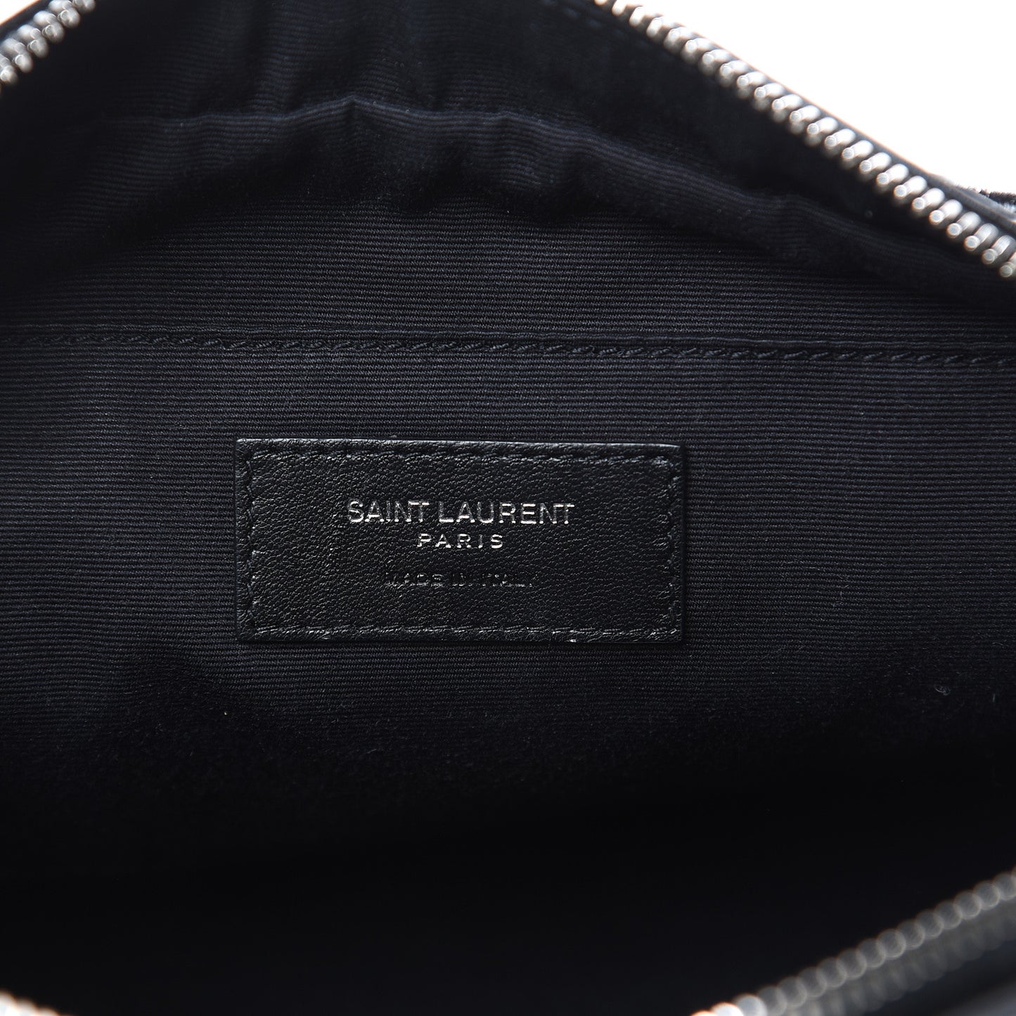 Cracked Shiny Calfskin Matelasse Monogram Lou Camera Bag Black