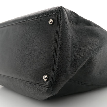 Chanel Calfskin Cerf Executive Shopper Tote Black 10 of 12