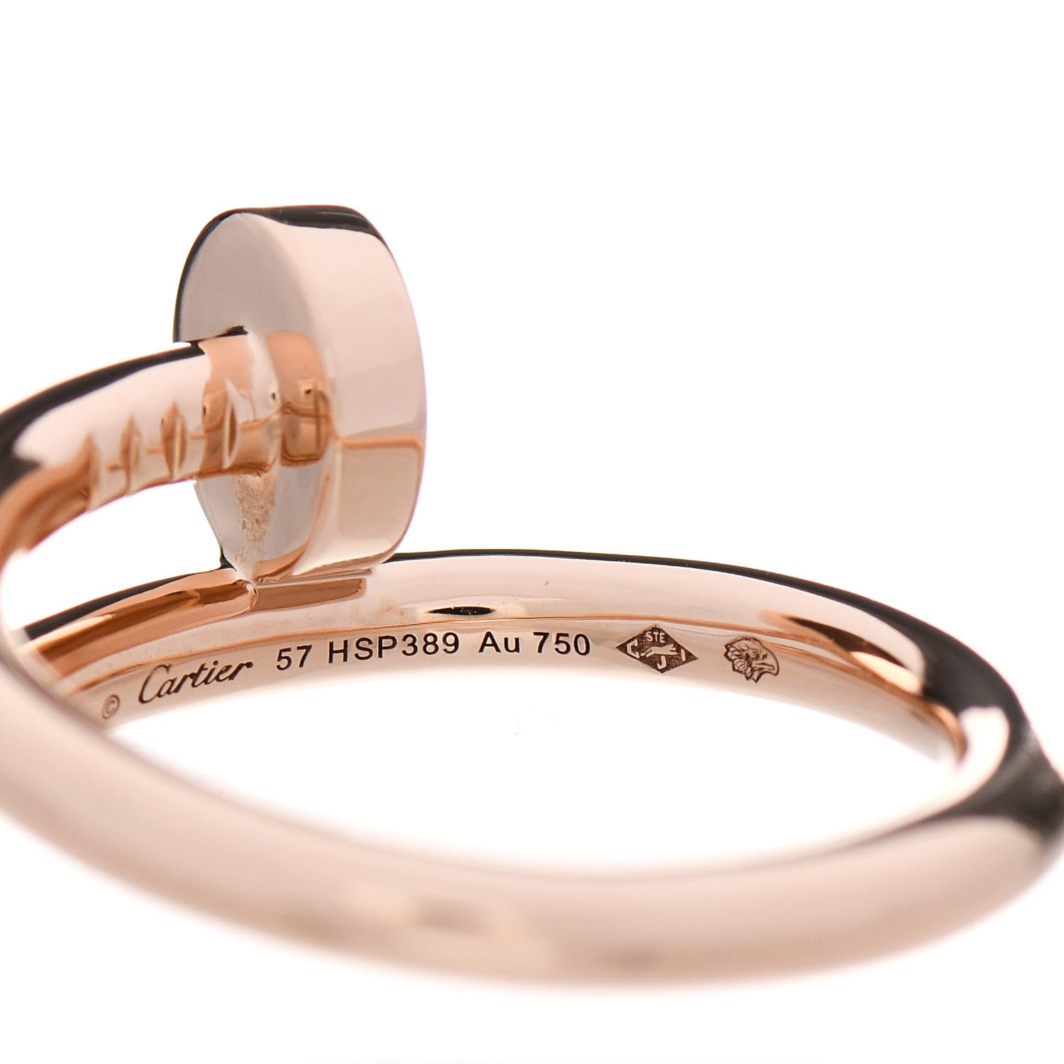 Cartier 18K Pink Gold Juste Un Clou Ring 57 8 4 of 5