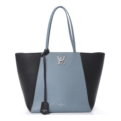 Louis Vuitton Calfskin Lockme Cabas Sky Black 1 of 9