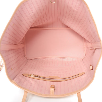 Louis Vuitton Damier Azur Neo Neverfull MM Rose Ballerine 5 of 11